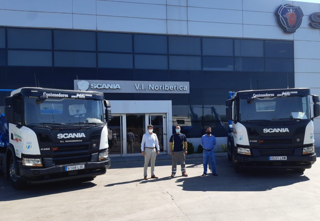 Contenedores MAI incorpora dos veh&iacute;culos Scania propulsados por GNC