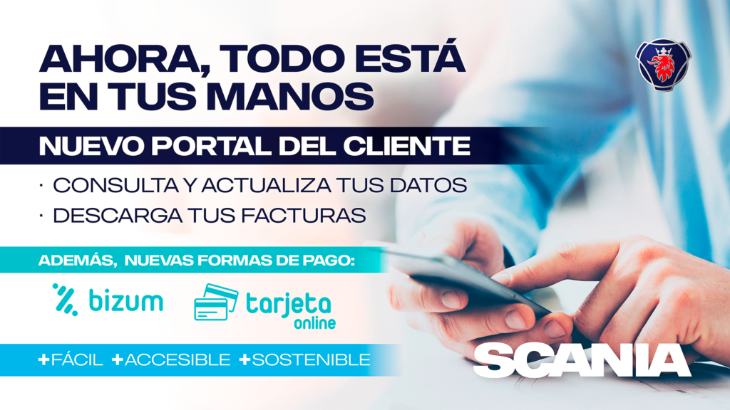 Scania lanza el Portal del Cliente e incorpora varias opciones de pago digital
